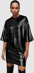 AllSaints rochie Opal culoarea negru, mini, oversize PPYH-SUD0OS_99X