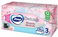 Zewa Deluxe Blossom Moments dobozos illatmentes papír zsebkendő 3 rétegű 90 db - bevasarlas