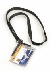 Durable Etichetă card din plastic cu curea SUPORT CARD DURABLE DE LUXE 85x54mm 10 buc