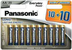 Panasonic LR6EPS/20BW Everyday Power AA tartós ceruza elem (Panasonic-LR6EPS-20)