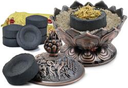 Cebador Set de așchii de palo santo, arzător de tămâie și cărbuni de tămâie