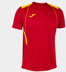 Joma CHAMPIONSHIP VII SHORT SLEEVE T-SHIRT dressz / póló piros sárga M