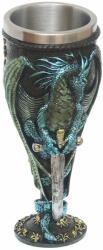 Tole 10 Imperial Pocal Medieval Dragon, 18.5cm 200ml decorat 360grade Tole 10 Imperial 39491