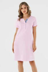 Italian Fashion Cămașă de noapte alăptare din bumbac Lady scurtă roz XL