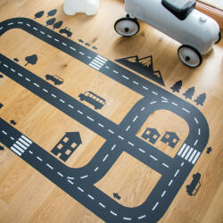  Autocolant pentru podea - Autostradă Decoratiune camera copii