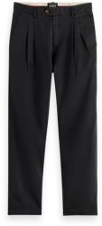 Scotch & Soda Pantaloni Straight Fit Garment-Dyed Pleated Chino 177226 SC0008 black (177226 SC0008 black)
