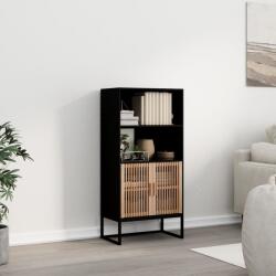 vidaXL Dulap înalt, negru, 60x35x125 cm, lemn prelucrat (352134) - comfy