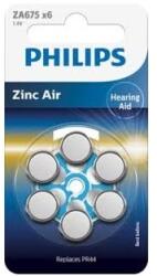 Philips ZA675B6A/00 Elem hallókészhez cink-levegő 1.4v 6-bliszter