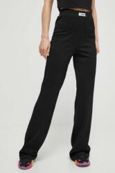 Guess pantaloni femei, culoarea negru, mulata, high waist PPYH-SPD02L_99X