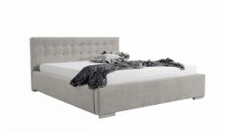 Miló Bútor Typ01 ágyrácsos ágy, világos bézsesszürke (180 cm) - smartbutor