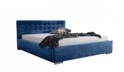 Miló Bútor Typ01 ágyrácsos ágy, sötétkék (140 cm) - smartbutor