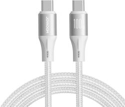 JOYROOM USB-C - USB-C Light-Speed Kábel - 1.2m 100W - Fehér (SA25-CC5)