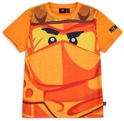 LEGO® gyerek pamut póló narancssárga, nyomott mintás - narancssárga 98 - answear - 9 990 Ft