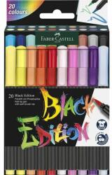 Faber-Castell filctoll készlet 20db-os BLACK EDITION fekete test 2023 (116452)