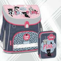 Ars Una Iskolatáska szett Ars Una 23 Think Pink - cicás táska, tolltartó