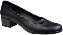  Pantofi dama casual din piele naturala Negru BOX - STD31N - ellegant
