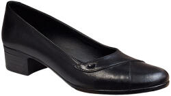  Pantofi dama casual din piele naturala Negru BOX - STD29N - ellegant