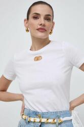 Elisabetta Franchi pamut póló női, fehér, MA52N41E2 - fehér 40