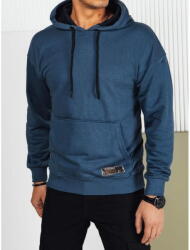 Dstreet Férfi kapucnis pulóver kék bx5695 XL