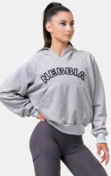 NEBBIA Iconic HERO Sweatshirt with a hoodie M | Női | Kapucnis pulóverek | Szürke | 581-GREY