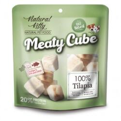  Natural Kitty Meaty Cube 100% Tilápia Hallal 60g - vahurbolt