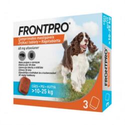 FRONTPRO ® Rágótabletta Kutyáknak Bolhák és Kullancsok Ellen (>10-25 kg), M
