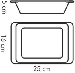 Tescoma Sütőtál, 25x16x5 cm, Gusto (Sz-Te-622014)