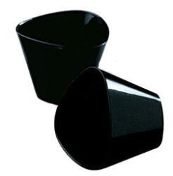 Martellato Pohárkrém-desszert tégely, Triangle, fekete, 175 ml, 85×65 mm (K-Ma-PMO0702)