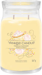 Yankee Candle Lumânare aromatică Signature sticlă mare Vanilla Cupcake 567 g