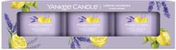 Yankee Candle Set de lumânări votive in sticlă Lemon Lavender 3 x 37 g