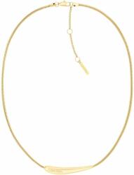Calvin Klein Colier delicat din oțel placat cu aur pentru femei Elongated Drops 35000339