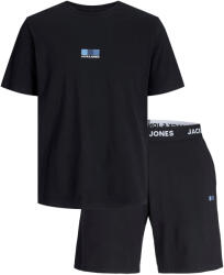 Jack&Jones Set pentru bărbați - tricou și pantaloni scurți JACOSCAR Standard Fit 12258219 Black/Shorts S