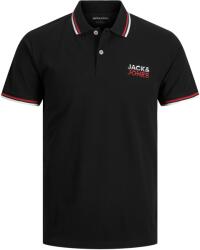 JACK & JONES Tricou polo pentru bărbați JJATLAS Regular Fit 12221012 Black S