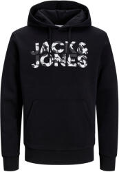 JACK & JONES Hanorac pentru bărbați JJEJEFF Standard Fit 12250682 Black S