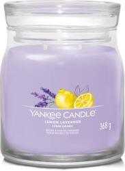 Yankee Candle Lumânare aromatică Signature sticlă medie Lemon Lavender 368 g