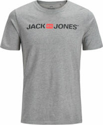 JACK & JONES Tricou pentru bărbați JJECORP 12137126 Light Grey Melange SLIM FIT - MELANGE M