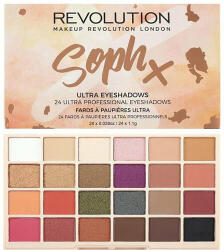Revolution Beauty Paleta de umbre a ochilor cu 24 de nuanțe SophX (Eyeshadow Palette) 26, 4 g