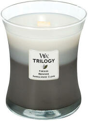 WoodWick Lumânare parfumată Trilogy Warm Woods 275 g