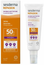 Sesderma Fluid pentru piele cu fotoprotecție invizibil SPF 50 Repaskin (Invisible Light Texture Facial Sunscreen) 50 ml