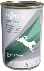 TROVET WRD Greutate și diabet (pentru câini) 400 g - cutie