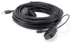 Equip Kábel - 133348 (Aktív, USB3.0, A-A hosszabbítókábel, apa/anya, duplán árnyékolt, 15m) (133348) - hyperoutlet