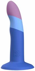  ROMP Piccolo - rugalmas szilikon dildó (kék-lila) - vagyaim