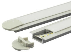 Conlight Süllyeszthető alumínium profil max. 10 mm széles LED szalaghoz 2méter Conlight (CON 782 3123)