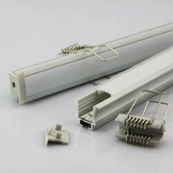 Conlight Gipszkartonba süllyeszthető alumínium profil max. 12 mm széles LED szalaghoz 2méter Conlight (CON 782 3911)