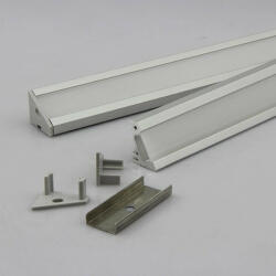 Conlight Sarok profil max. 12 mm széles LED szalaghoz 30°/60° dőlésszöggel 1méter Conlight (CON 782 3127)