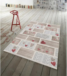 Mondo Italia, s. r. o Szőnyeg Shabby love piros Made in Italy