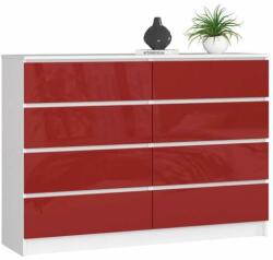  Dresser P99_138 #alb-roșu lucios (OP0LK-1_002CZE) Comoda