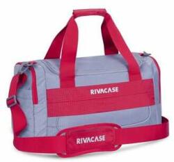 RIVACASE Geantă de sport/sac de voiaj, 30L, Rivacase "5235 Mercantour", gri-roșu (4260403576731)