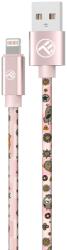 Tellur Кабел Tellur - Graffiti, USB-A/Lightning, 3A, 1 m, розов (TLL155621)