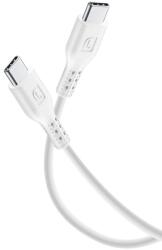 Cellularline Кабел Cellularline - 3746, USB-С/USB-С, 1.2 m, бял (USBDATACUSBC-CW)
